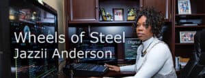 Jazzii Anderson in her studio
